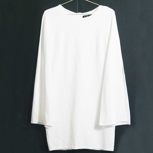 Lulu's Saved by the Belle White Bell Sleeve Bodycon Dress XL - Picture 2 of 5